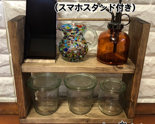 スパイスラックミニ(スマホスタンド付き) キッチンペーパーホルダー