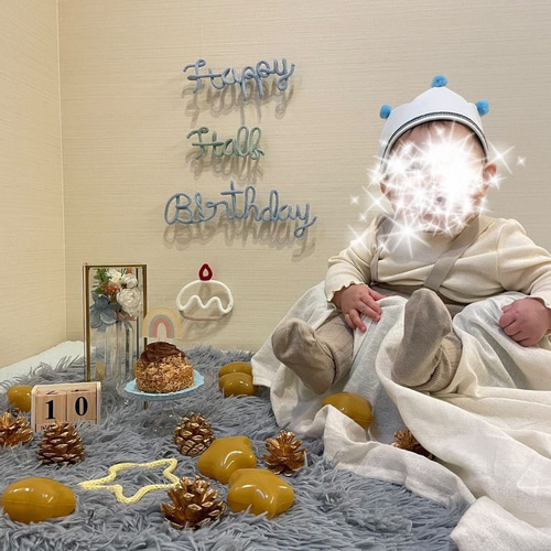 happyhalf birthday ウールレター 雑貨・その他 anemone 通販 11560952