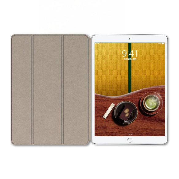 静翠 - 和風 手帳型 iPadケース 3枚目の画像