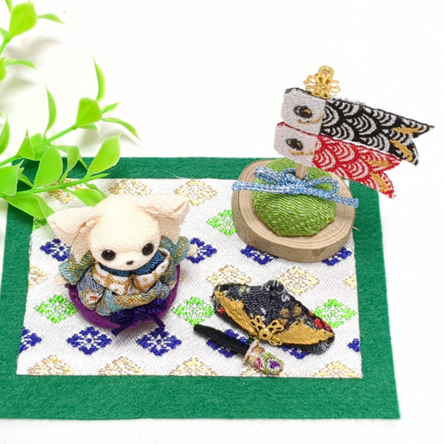 編みぐるみ♡鯉のぼり♡チワワちゃん♡5月♡ 人形