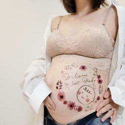 マタニティフォトシール ベリーペイント ボディペイント タトゥー