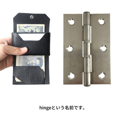 【送料無料】蝶番ウォレット 《 -hinge- ヒンジ 》 1枚目の画像