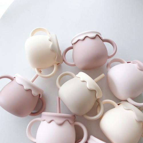 3way buycolor Cafe cup スナックカップ おやつケース ストローマグ 歯