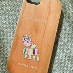 母の日・おすすめギフト◆人気プレゼント◆こどもの絵で作る・【ウッドiphoneケース】 7枚目の画像