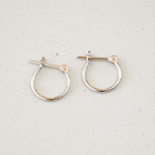 プラチナ900 フープピアス Pt900 直径10mm小さめ BX017 ピアス（フープ