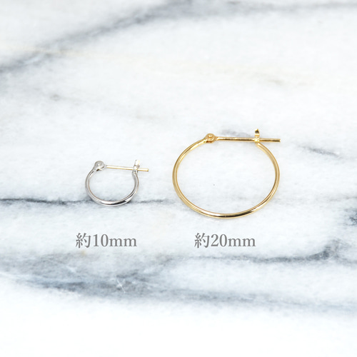ピアス フープ プラチナ pt900 5×10 地金ピアス ムーンピアス 月