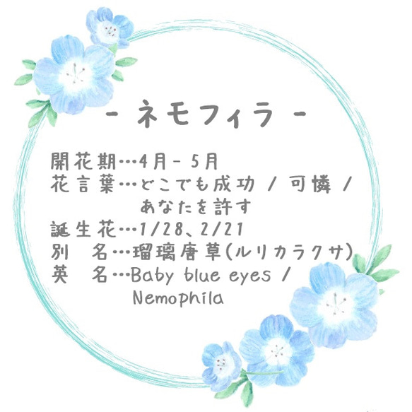 Nemophila 錶帶（Tsumami 作品 * 定制） 第3張的照片