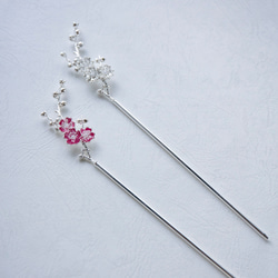 桜の1本かんざし　簪　和装髪飾り　ヘアアクセサリー 13枚目の画像