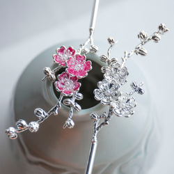 桜の1本かんざし　簪　和装髪飾り　ヘアアクセサリー 4枚目の画像