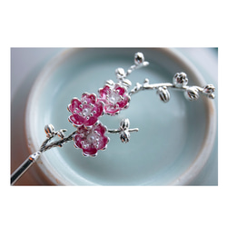 桜の1本かんざし　簪　和装髪飾り　ヘアアクセサリー 11枚目の画像