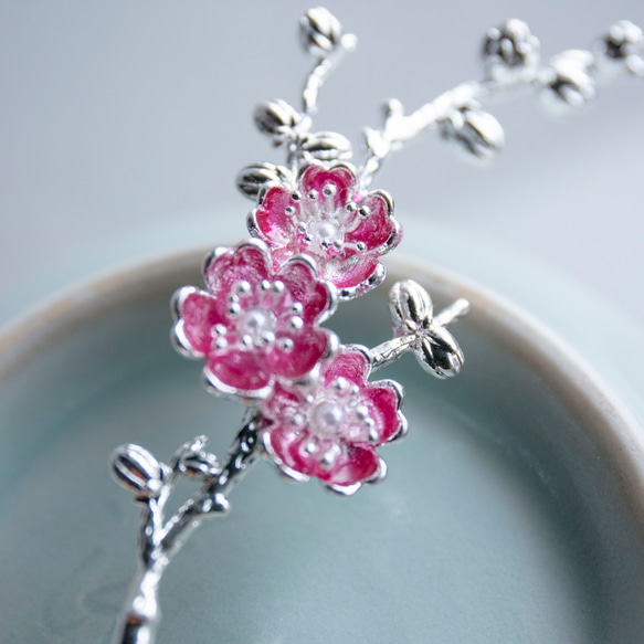 桜の1本かんざし　簪　和装髪飾り　ヘアアクセサリー 10枚目の画像