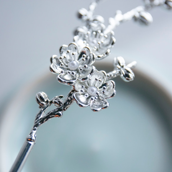 桜の1本かんざし　簪　和装髪飾り　ヘアアクセサリー 9枚目の画像