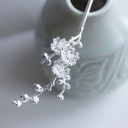 桜の1本かんざし　簪　和装髪飾り　ヘアアクセサリー 6枚目の画像