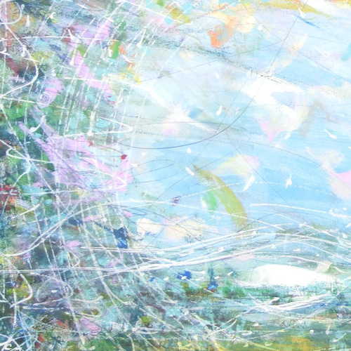私たちの存在X / 抽象画 77×56㎝ B2 額縁セット 原画1点 モダン 抽象画 77×56㎝ B2 額縁セット 原画1点のみ