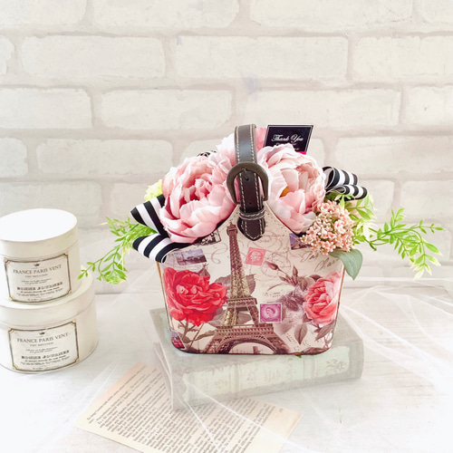 母の日フラワー ギフト 芍薬 フラワーアレンジメント 造花 アーティ