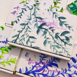 【納期二週間】シフォン水彩ストール～雨の木～ 12枚目の画像