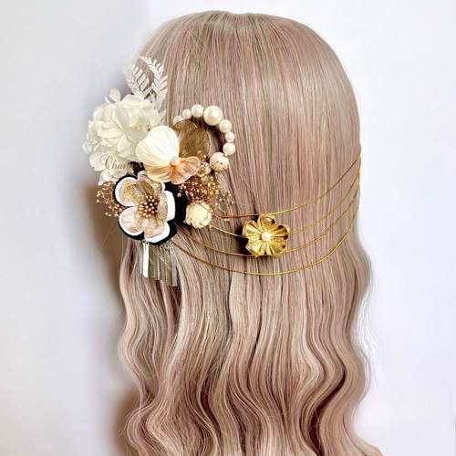 髪飾り 成人式 卒業式 結婚式 七五三 振袖 袴 和装 シンプルで上品な髪