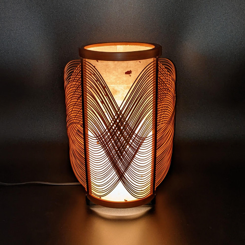 和風　竹　照明　竹細工　人気 竹細工照明 ペンダントライト ～スケルトン(2灯式)・淡竹～ | 高知県