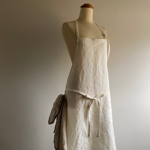 リネンシンプルエプロン 7色 newｶﾗｰ✨ エプロン K.K.P 通販 1158134