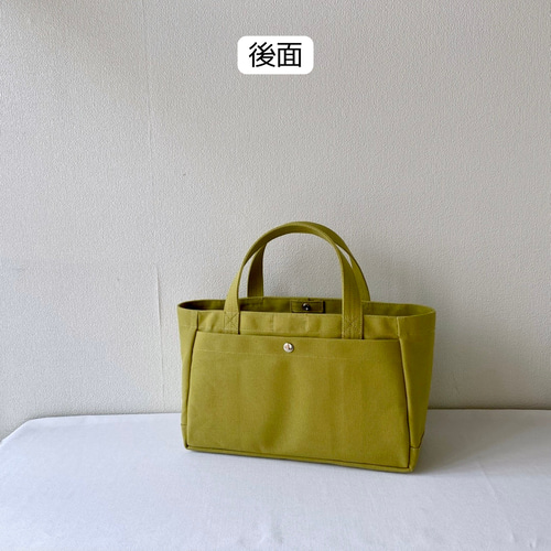 全15色】「軽いボックストート」横長サイズ／倉敷帆布8号【受注