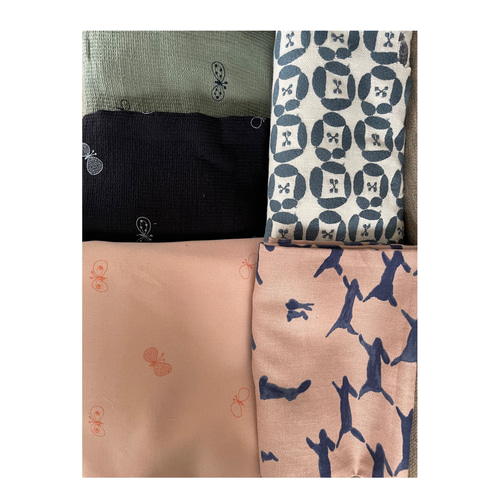 ころりん巾着バッグ☆ミナペルホネンタンバリン トートバッグ  