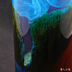 小笠原ウッドグラス　木のビールジョッキ（ボニンスタイル　木とレジン） 2枚目の画像