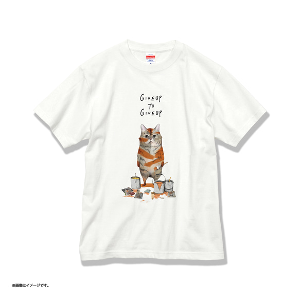 「トラになりたいネコ」コットンTシャツ/送料無料 3枚目の画像