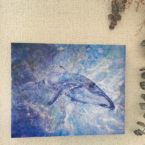 クジラ F3キャンバス (複製画) その他インテリア雑貨 Mai クジラ F3キャンバス (複製画) その他インテリア雑貨 Mai