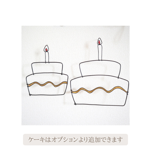 ピン付属》誕生日 happy birthday 飾り ワイヤークラフト ワイヤー 