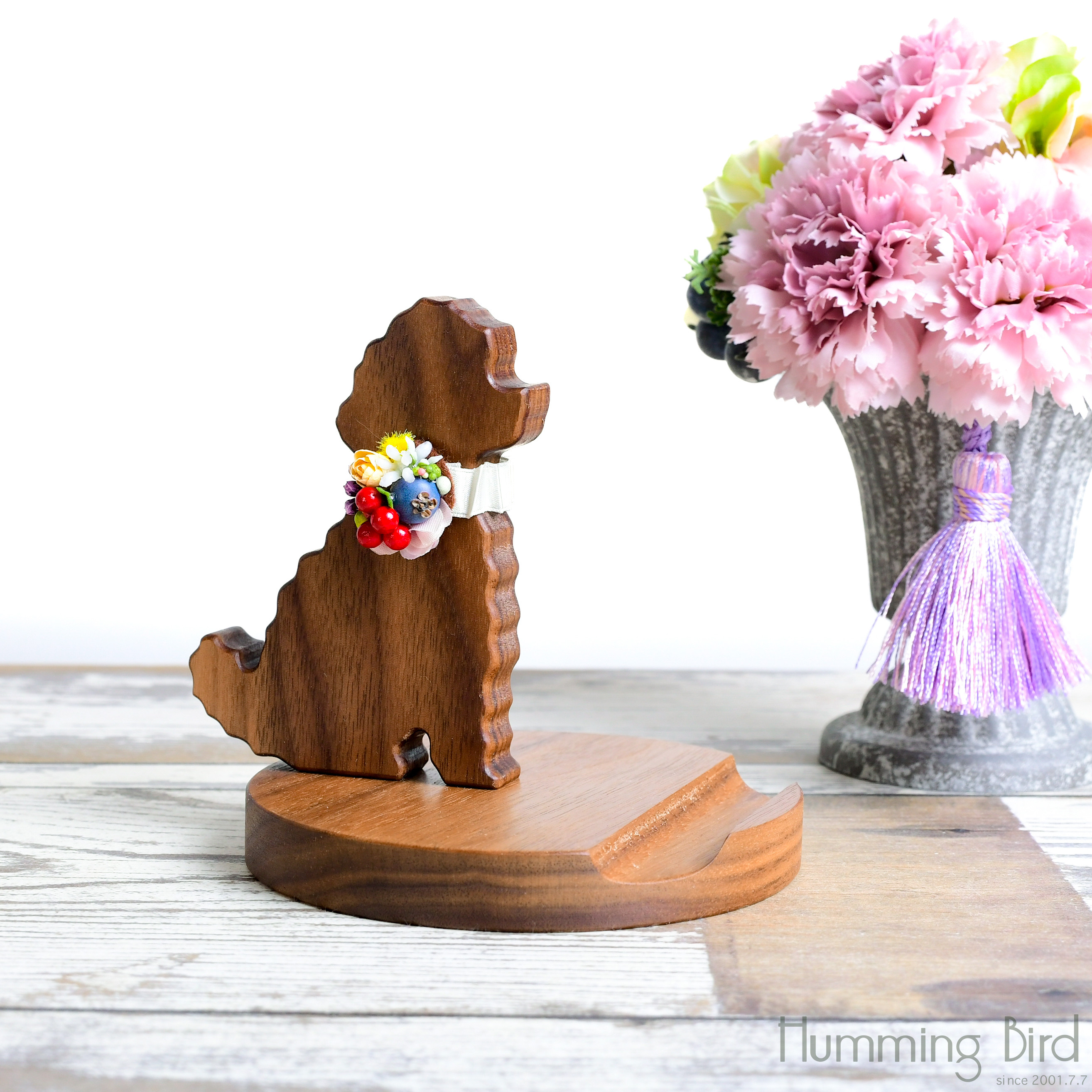 【母の日セット】プードルのスマホスタンド