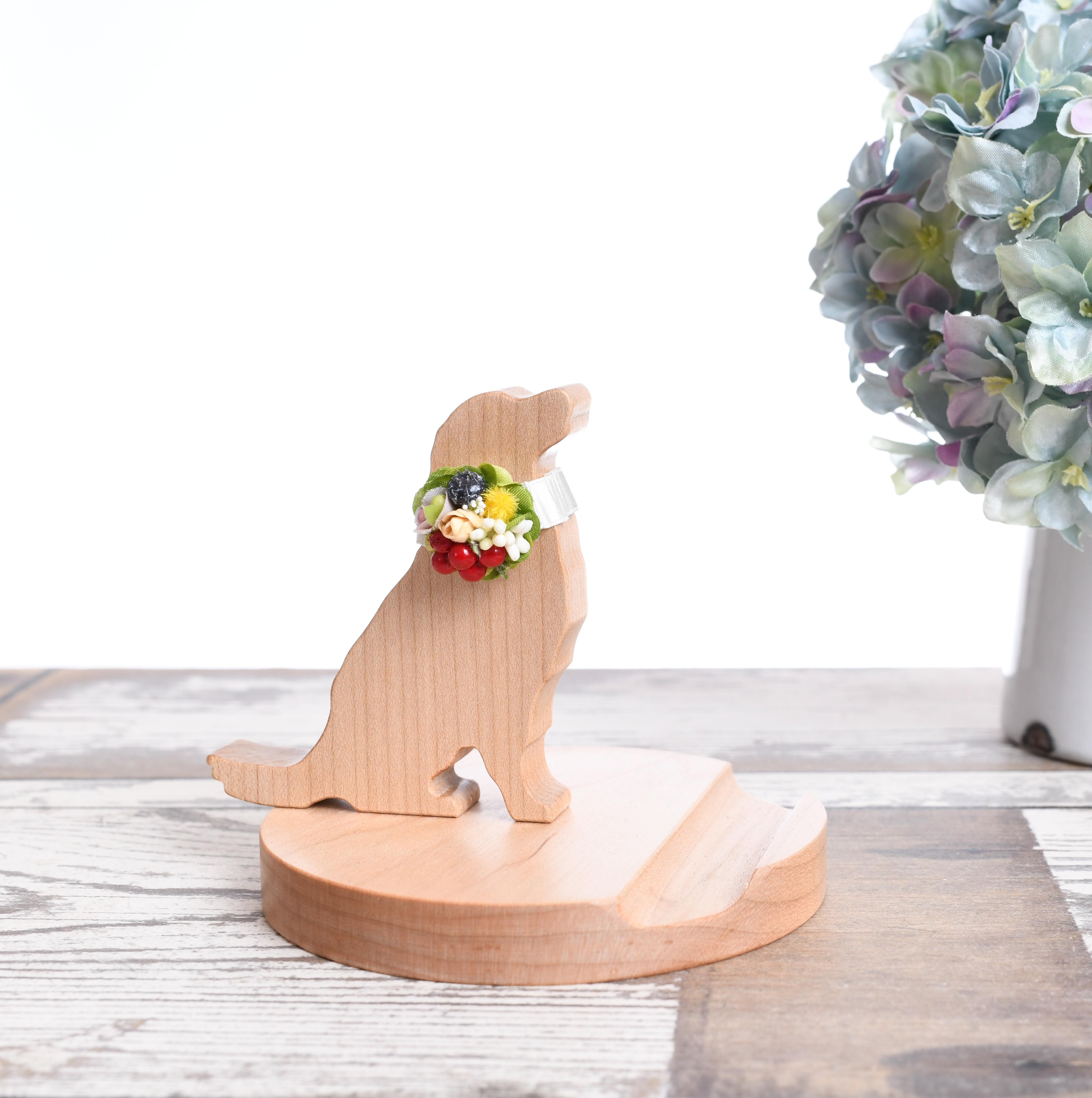 【母の日セット】ゴールデンレトリバーのスマホスタンド