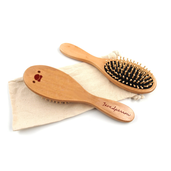 文鳥さんのウッドヘアブラシ 人気・おすすめ｜省スペース設計・旅行向けにおすすめ 公式 プライバシー配送 今だけ特典付き