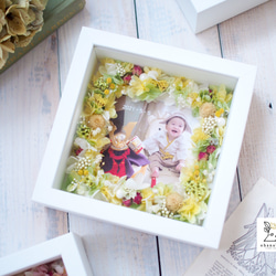 《MESSAGE PRINT》happy colorful preserved flowers photo frame 第3張的照片