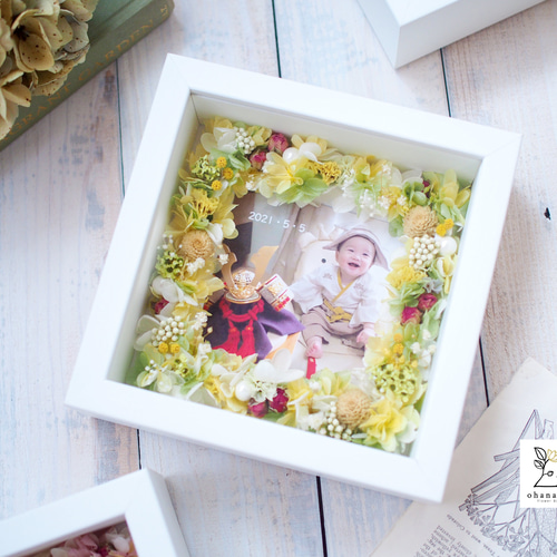 写真入替OK◎母の日/結婚祝い/誕生日のお花》プリザーブド