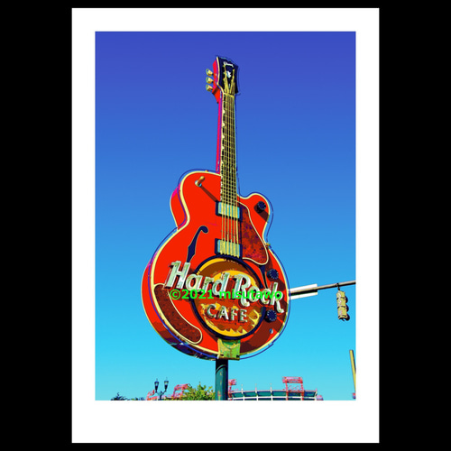 アートポスター】アメリカ ナッシュビルのハードロックカフェ（作品No