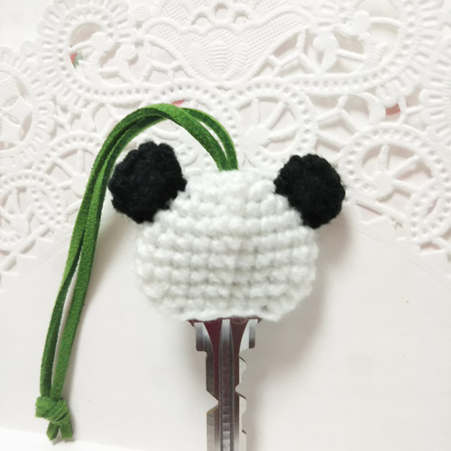 あみぐるみ キーカバー パンダ キーケース mikan-ya 通販 11603276