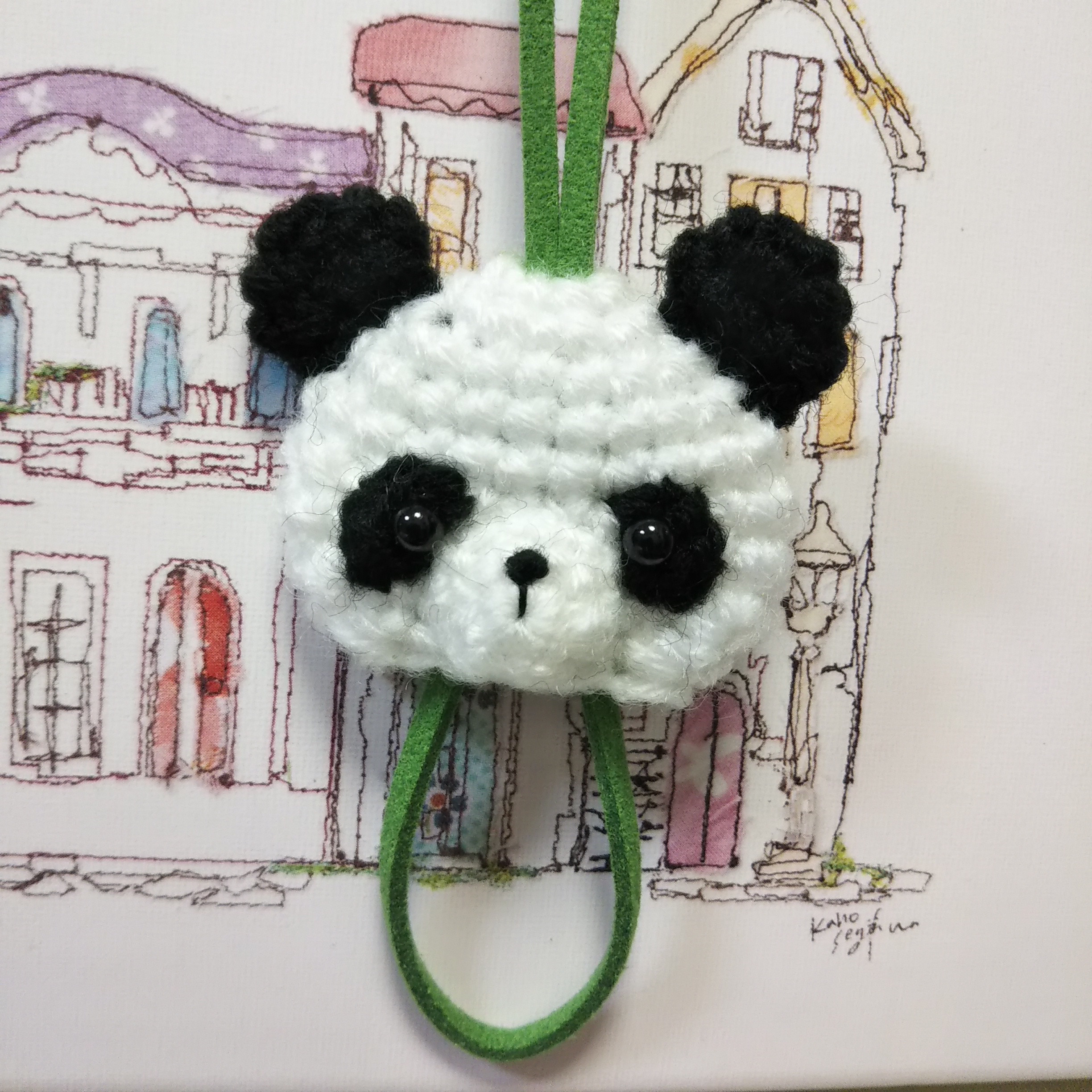 Y*。様 パンダくんの編みぐるみキーホルダー◎