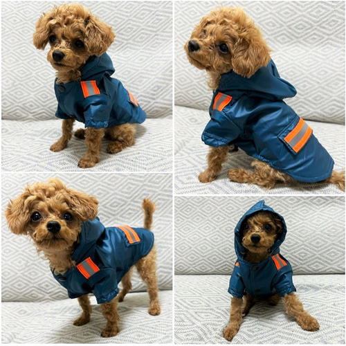 レインコート アウター 反射材 雨具 雨合羽 散歩 犬服 猫 ドッグウェア