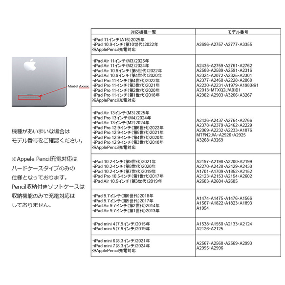 【名入れ可 iPadソフトケース】Strawberry　※Apple Pencil収納付き 5枚目の画像