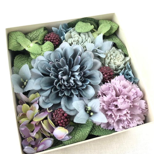 受注制作【Creema限定】華やかなダリアのボックスフラワー（S・M・L