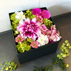 多肉植物 寄せ植え そのまま飾れる♡.*゜リース♡*°オレンジ 多肉植物