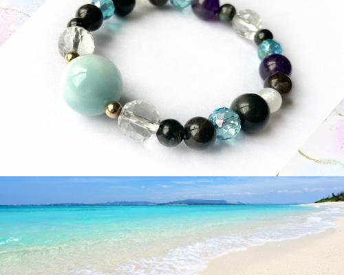 大玉ラリマー◇蒼水の静穏ー忙しない日々の中で一息つく極上の時間を