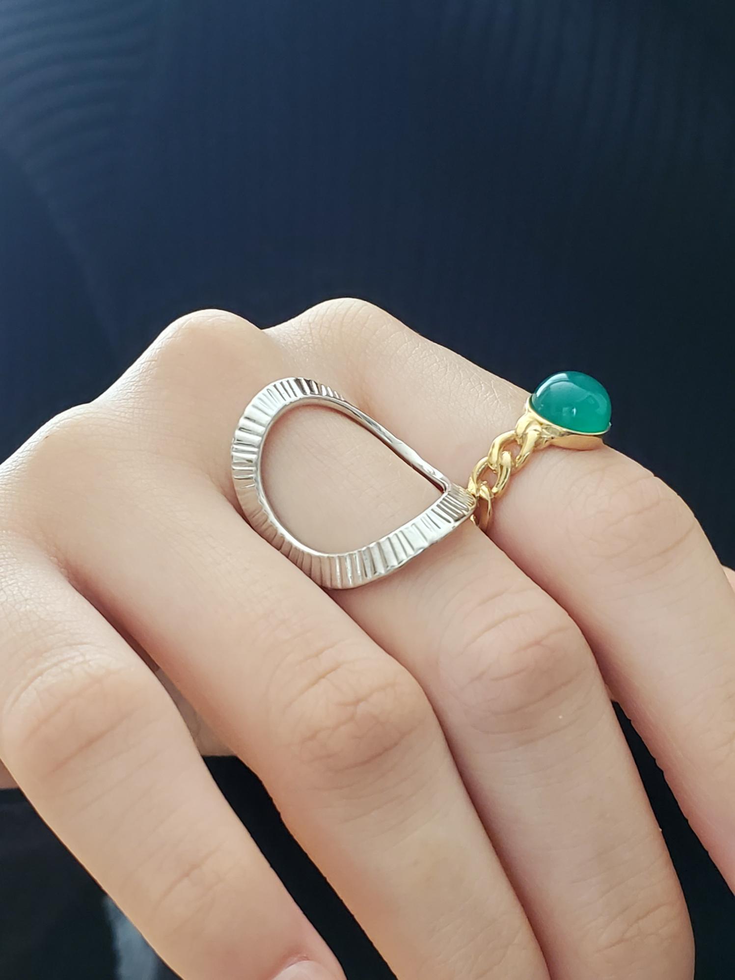 テクスチャーサークルシルバーリング　RS-94 大ぶり　オーバル　存在感抜群