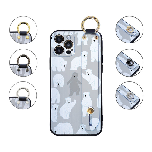 大人かわいいクールなシロクマさん北欧風 miru02-810 iPhone android