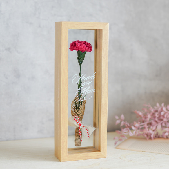 【母の日2025】カーネーションフレーム /ストロベリーピンク 2枚目の画像
