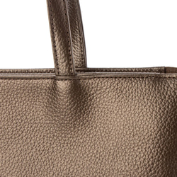 日本製造：A4尺寸拉鍊手提包，青銅色熱縮皮革 第4張的照片