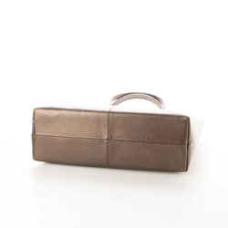 日本製造：A4尺寸拉鍊手提包，青銅色熱縮皮革 第2張的照片