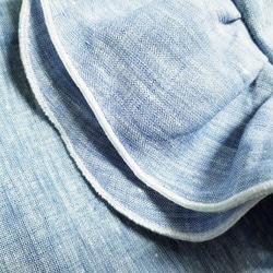<creema限定>ヒラヒラ袖でほっそり華奢みえ❤️涼しげで着回せるプルオーバー frenchlinen bleu 10枚目の画像