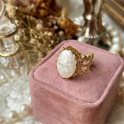 ヴィンテージパール貴婦人リング【上品・指輪・アンティーク