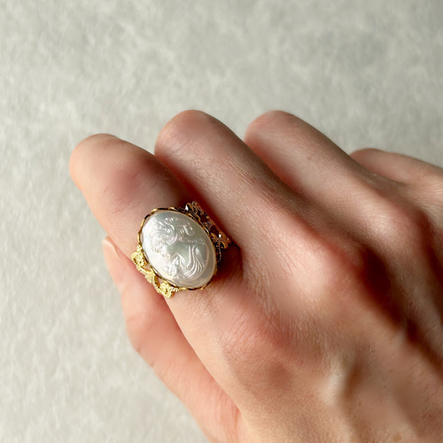 ヴィンテージパール貴婦人リング【上品・指輪・アンティーク